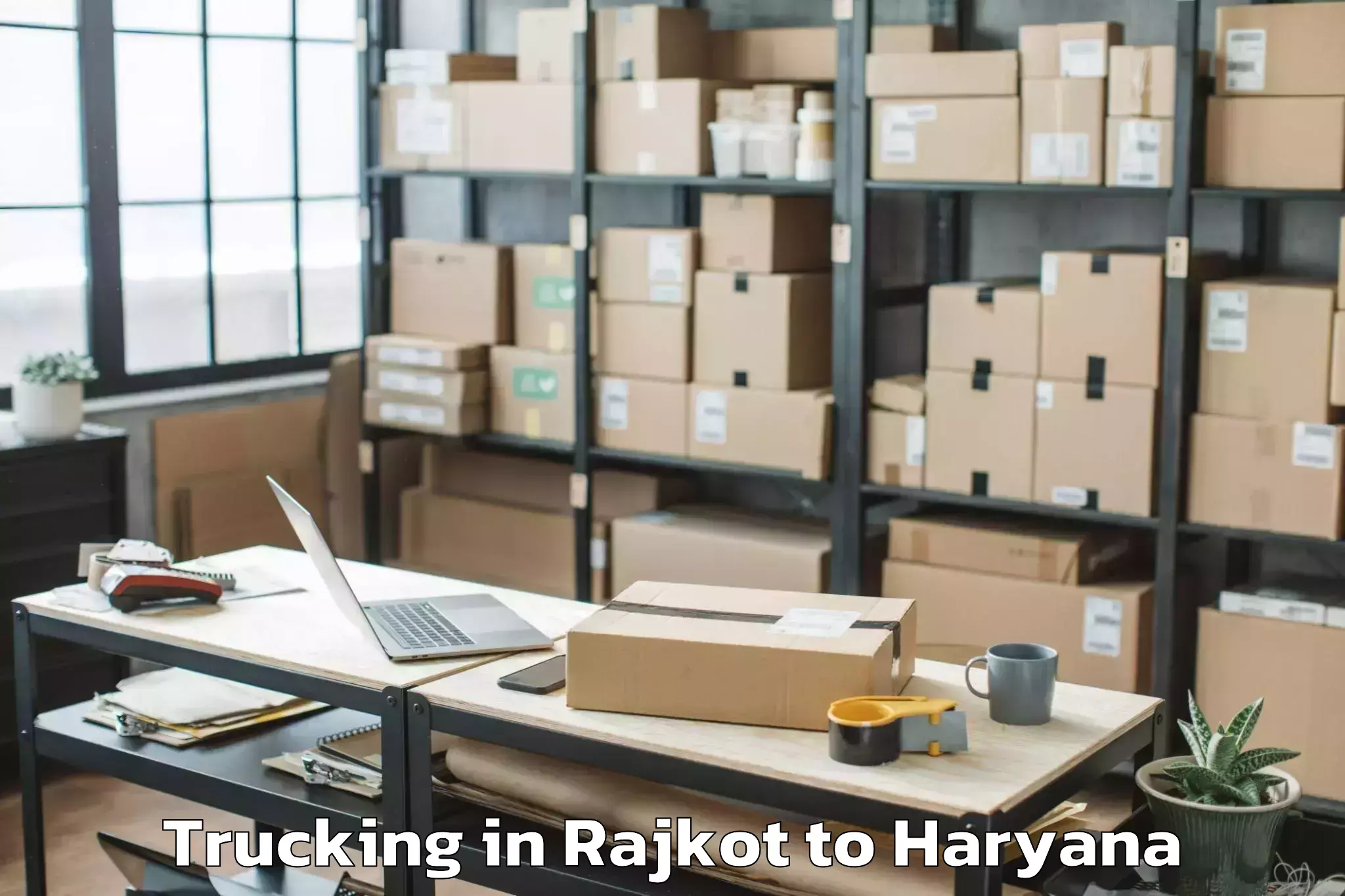 Book Rajkot to Dlf South Point Mall Trucking Online